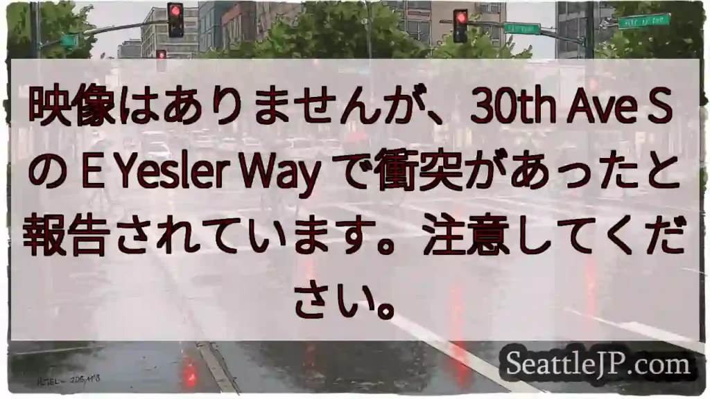 映像はありませんが、30th Ave S の E Yesler Way