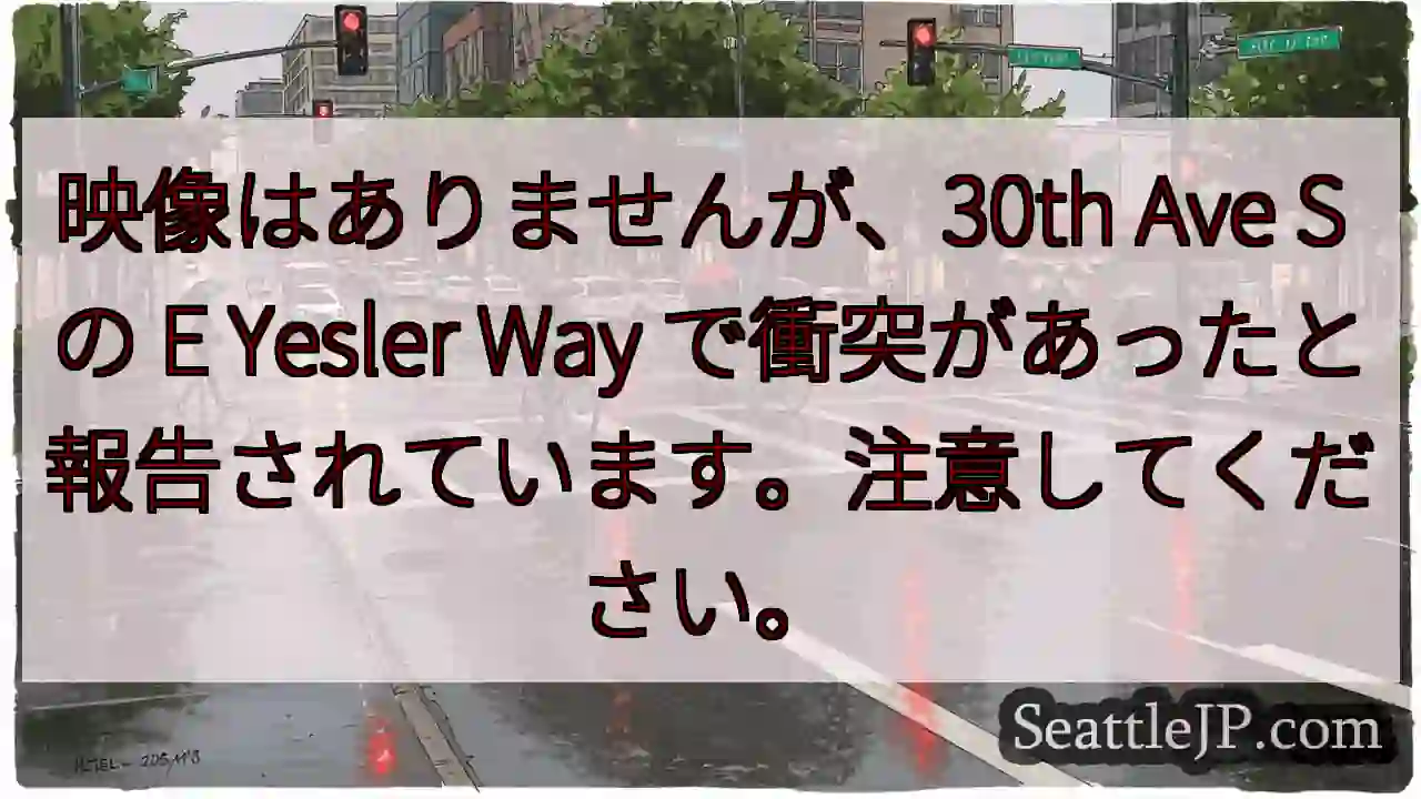 映像はありませんが、30th Ave S の E Yesler Way