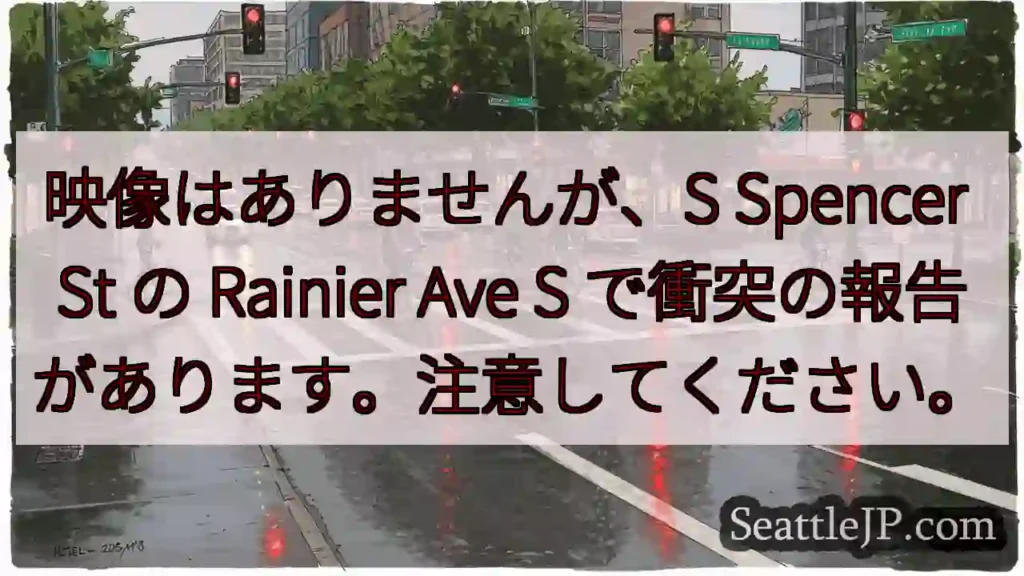 映像はありませんが、S Spencer St の Rainier Ave S