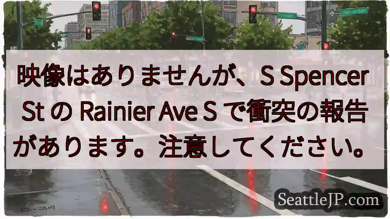 映像はありませんが、S Spencer St の Rainier Ave S