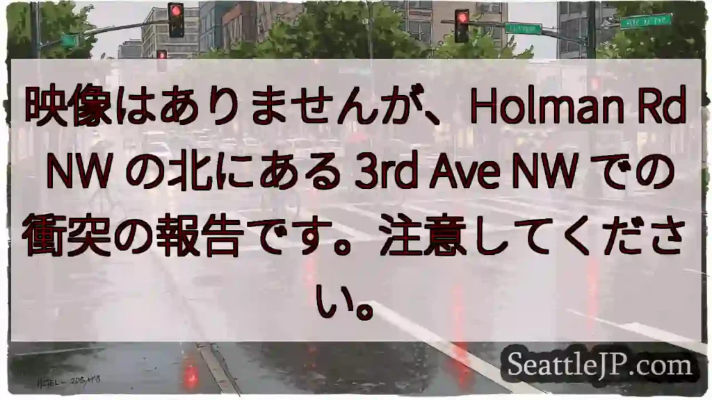映像はありませんが、Holman Rd NW の北にある 3rd Ave NW