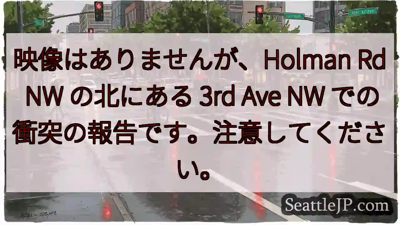 映像はありませんが、Holman Rd NW の北にある 3rd Ave NW