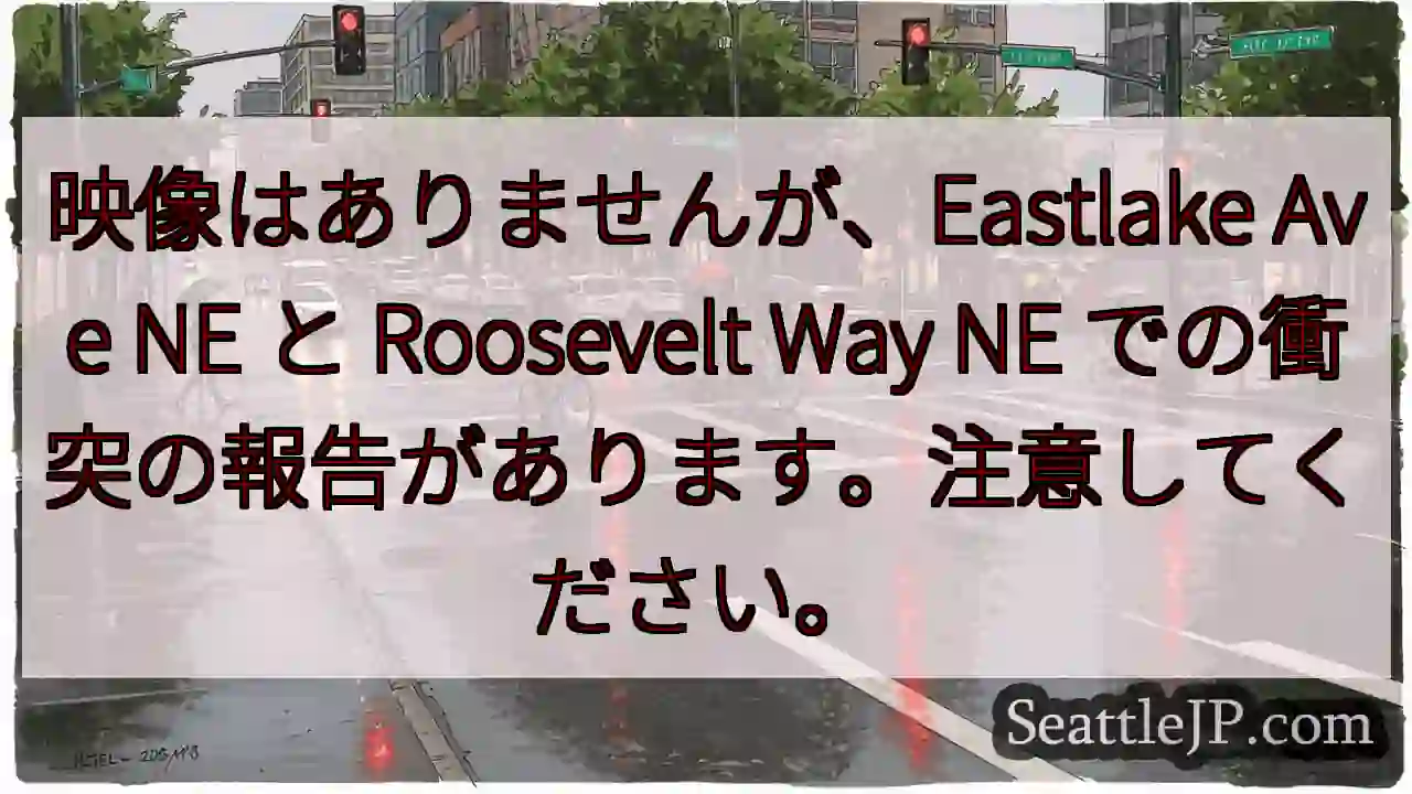 映像はありませんが、Eastlake Ave NE と Roosevelt Way NE