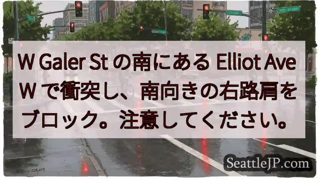 W Galer St の南にある Elliot Ave W