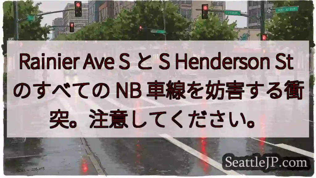 Rainier Ave S と S Henderson St のすべての NB