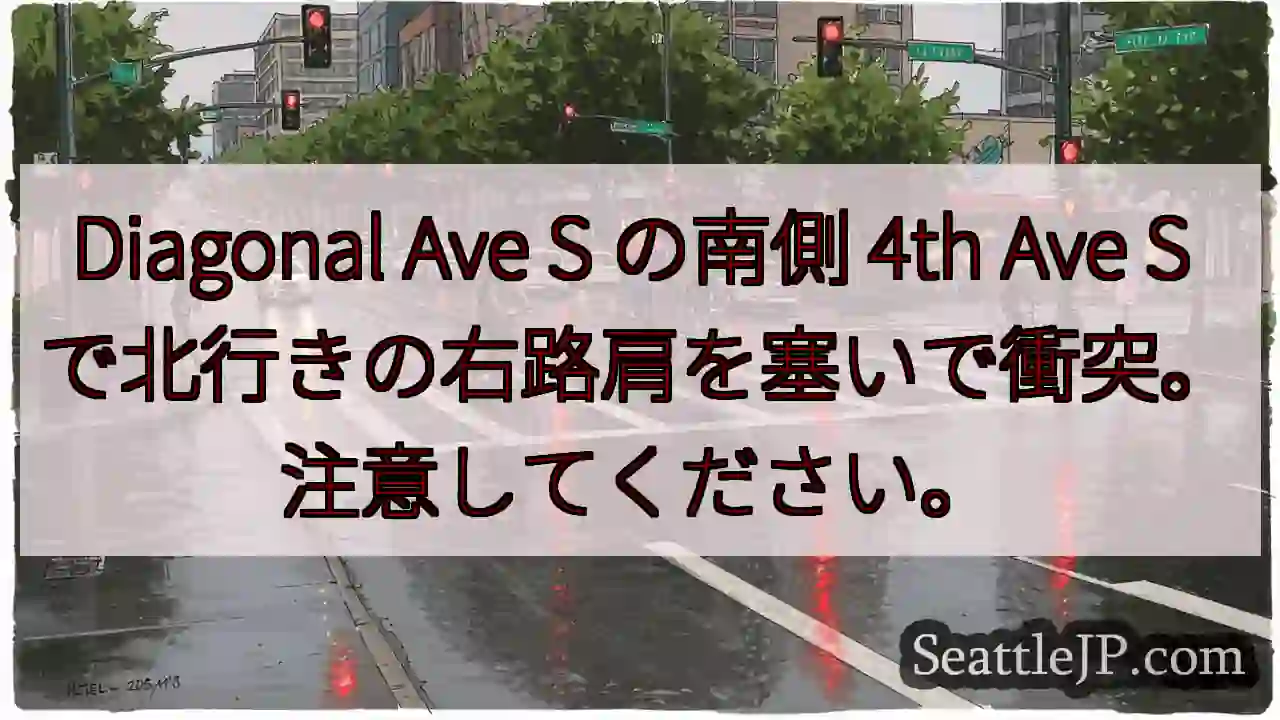 Diagonal Ave S の南側 4th Ave S
