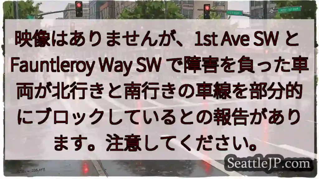 映像はありませんが、1st Ave SW と Fauntleroy Way SW