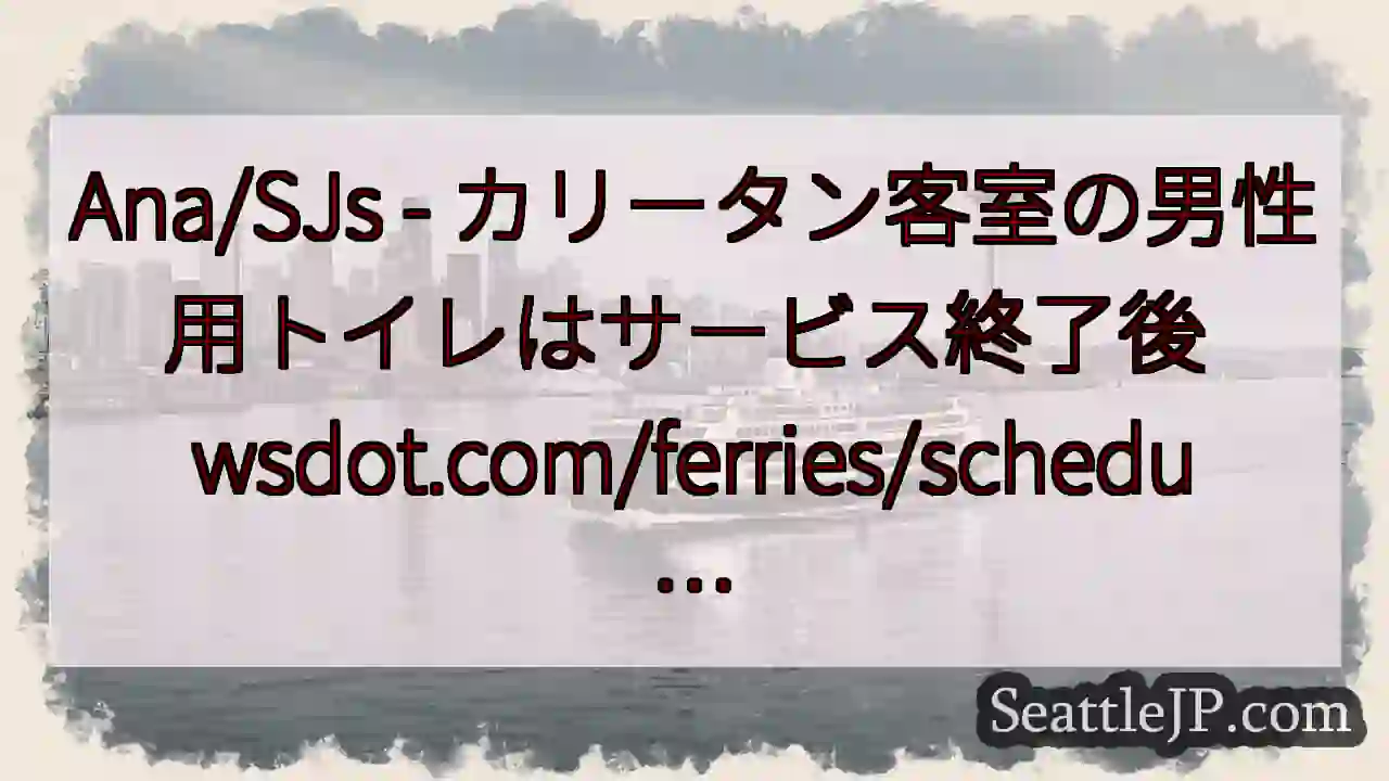 Ana/SJs - カリータン客室の男性用トイレはサービス終了後