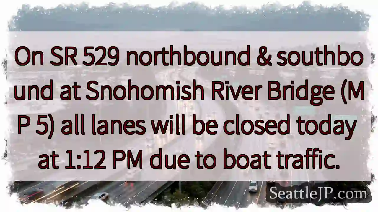 On SR 529 northbound & southbound at Snohomish