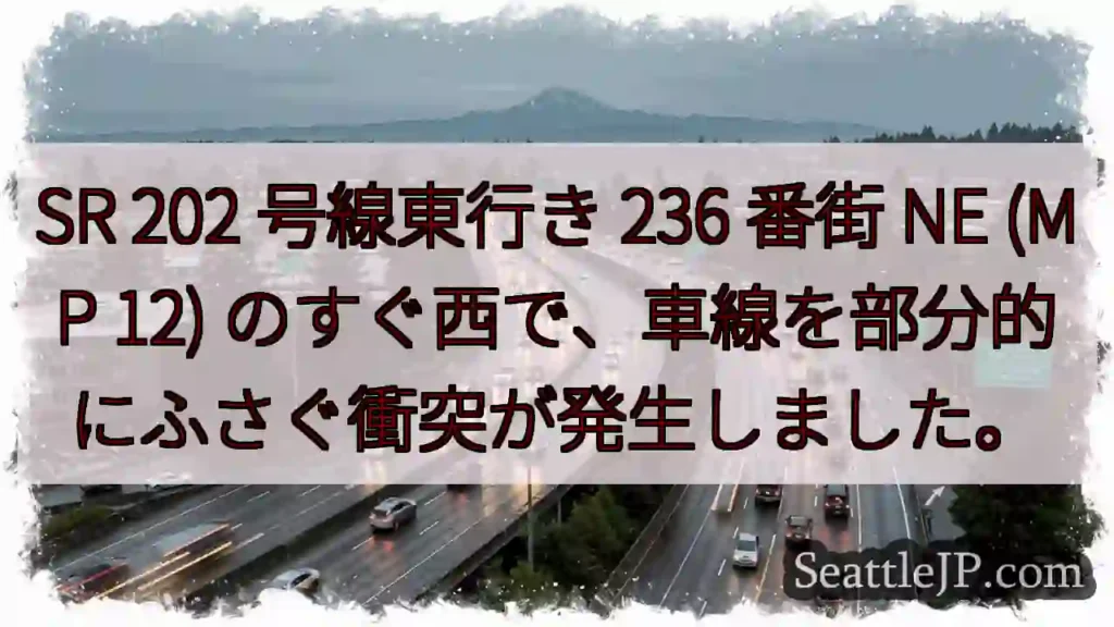 SR 202 号線東行き 236 番街 NE (MP 12)