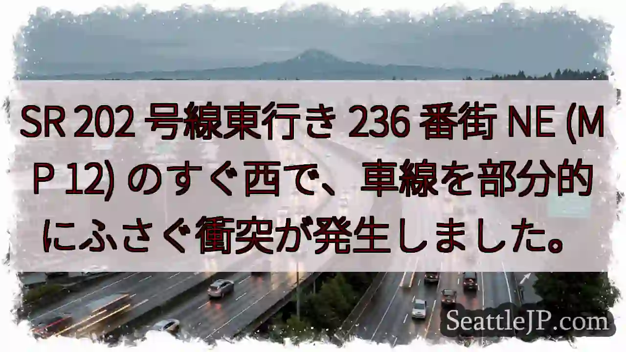 SR 202 号線東行き 236 番街 NE (MP 12)