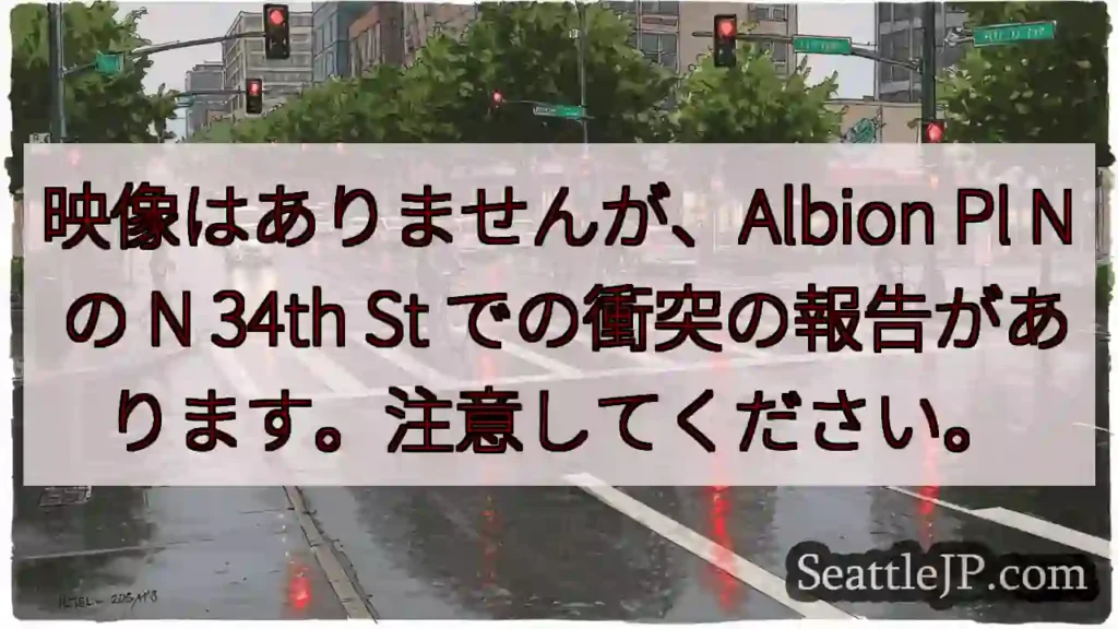 映像はありませんが、Albion Pl N の N 34th St