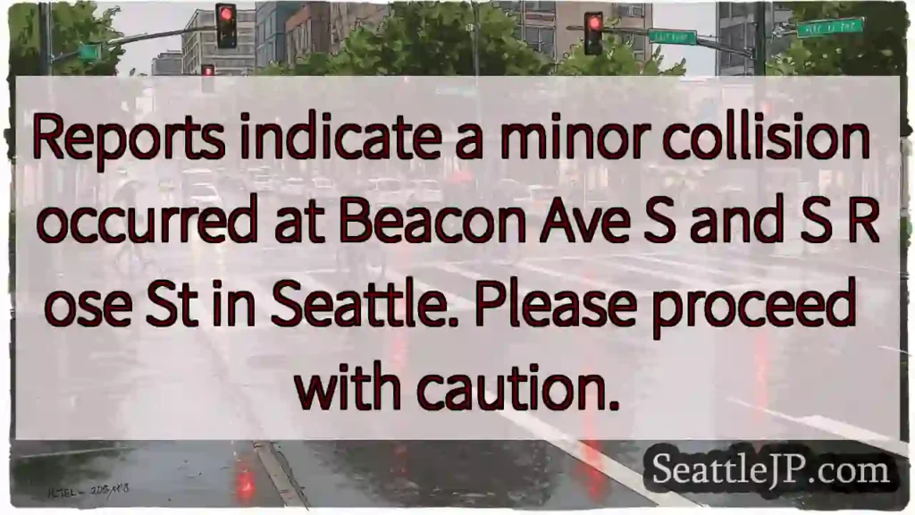 Minor collision: Beacon Ave S & S Rose St