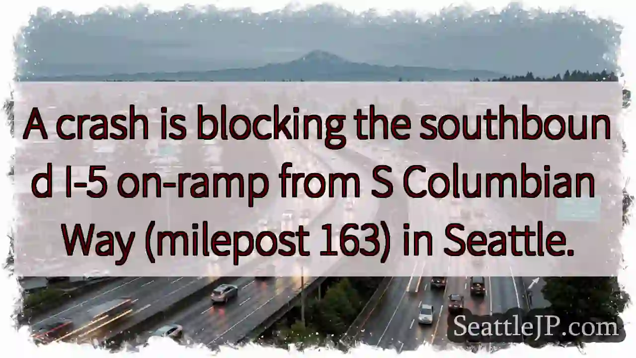 I-5 On-Ramp Blocked - Seattle