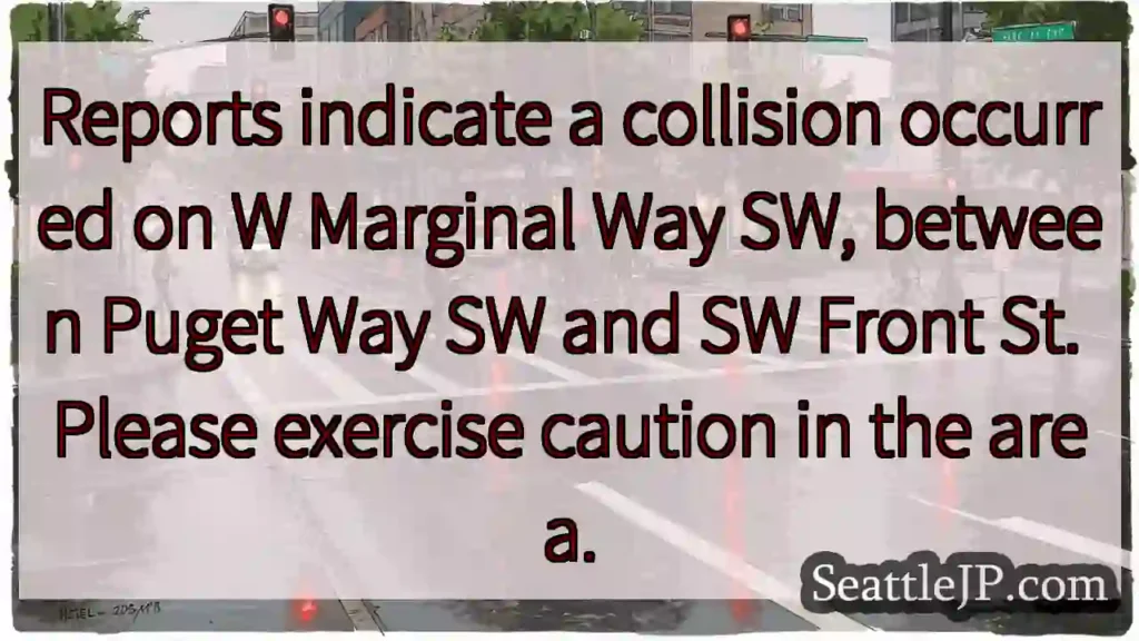 Collision on W Marginal Way SW