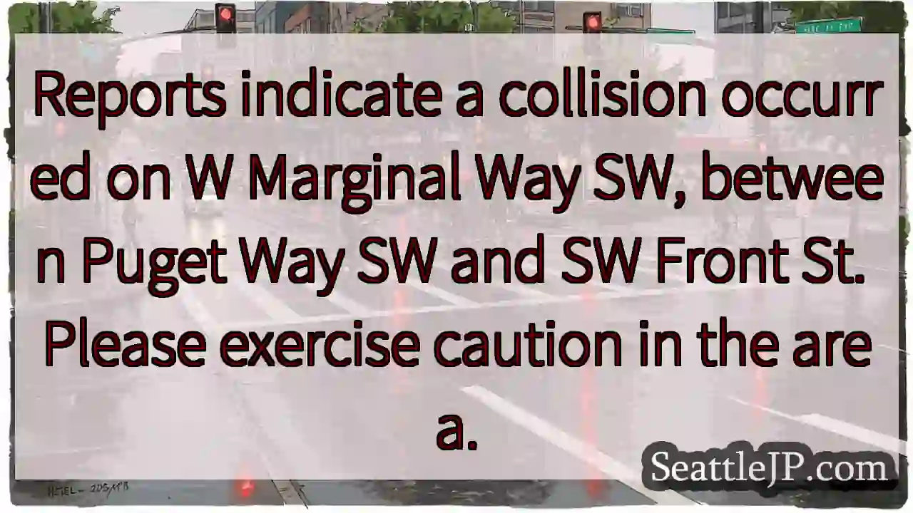 Collision on W Marginal Way SW