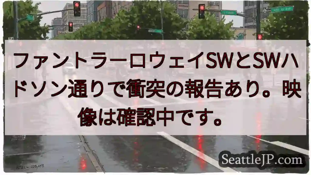 衝突発生？ファントラーロウェイSWとハドソン通り