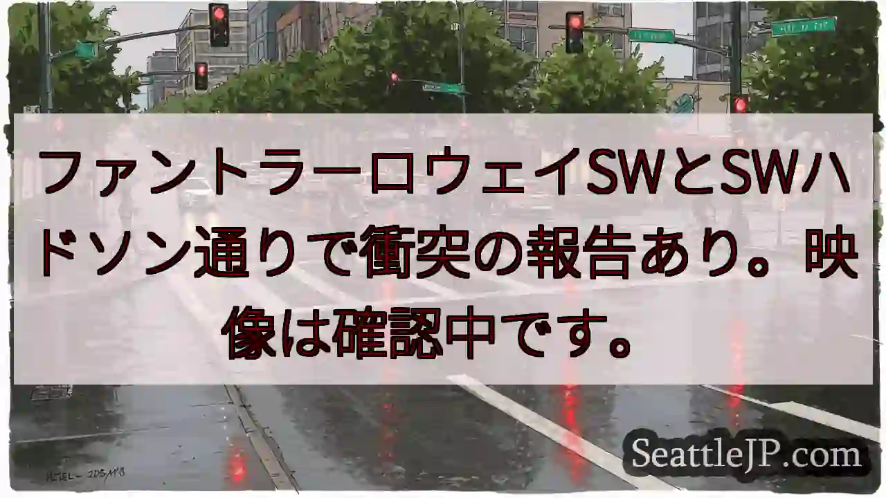 衝突発生？ファントラーロウェイSWとハドソン通り