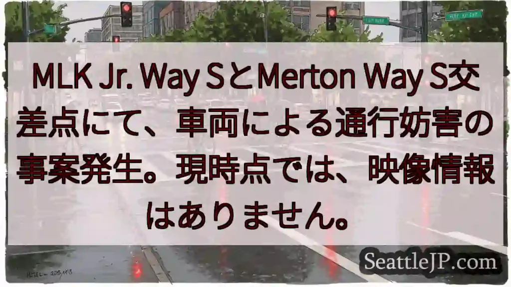 車両通行妨害発生！映像なし