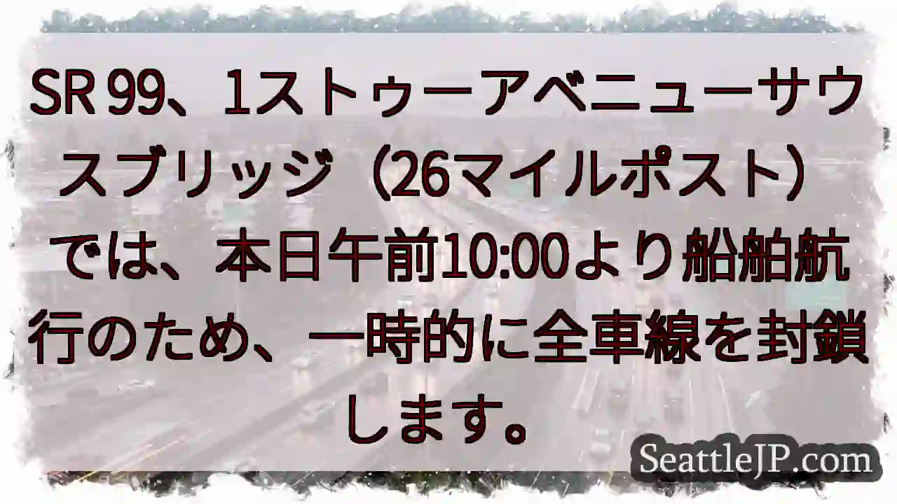 SR99: 航行一時停止