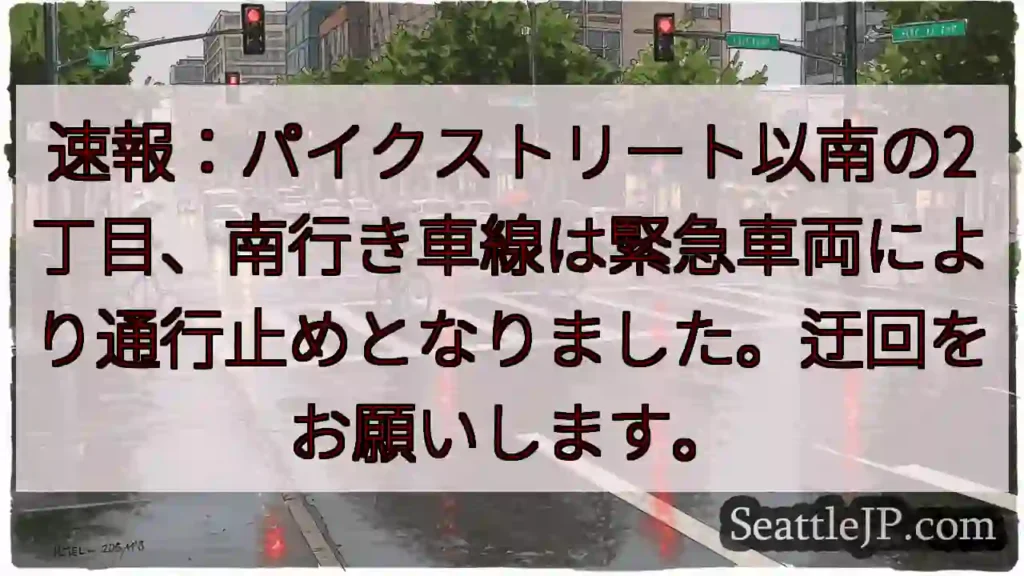 🚨通行止め！2丁目南行き