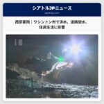 レニア山周辺、記録的な大雨：ワシントン州西部で洪水や道路冠水、住民生活に影響