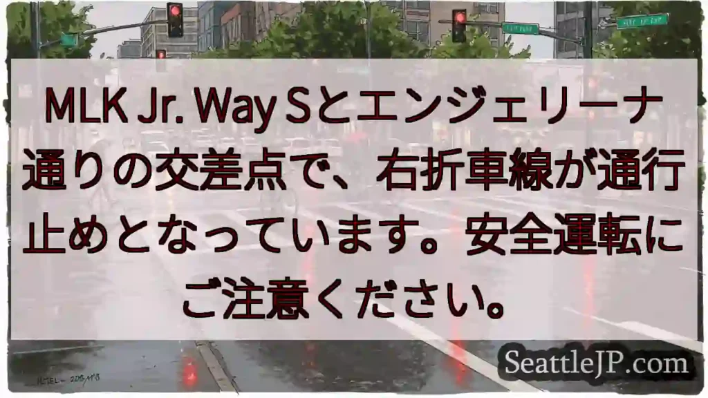 右折規制！MLK Way x Angelina