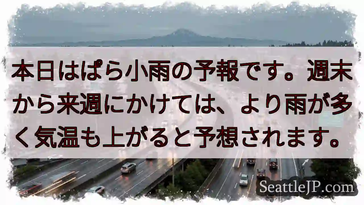 週末は雨！気温も上昇の予報☔️