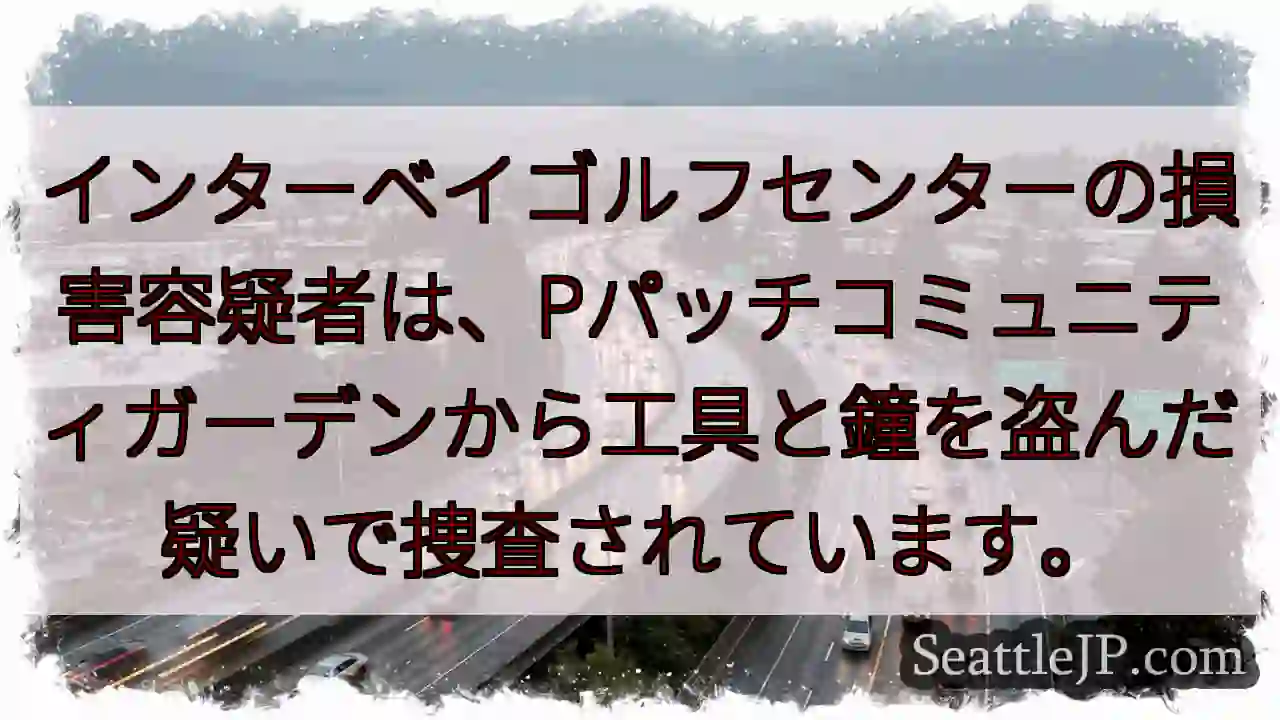 工具盗難事件：インターベイゴルフセンター