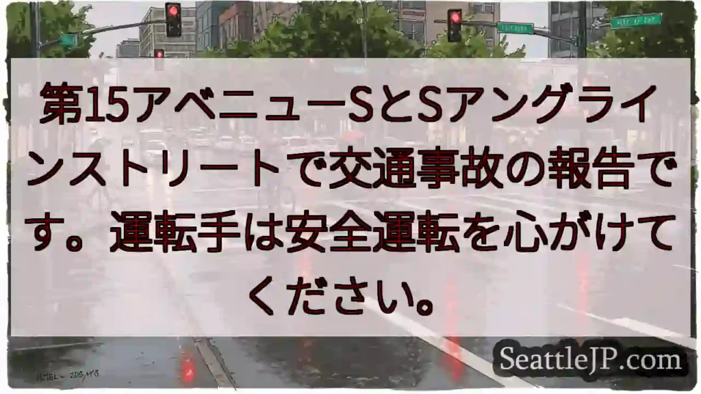 事故報告：第15アベニュー交差点