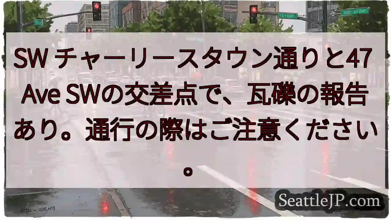 瓦礫注意！チャーリースタウン交差点