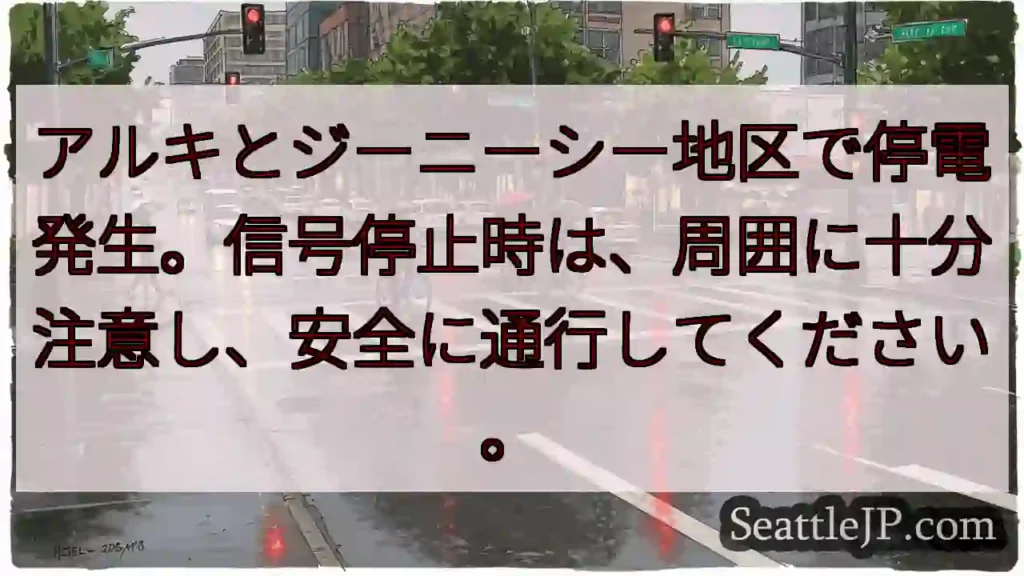 ジーニーシー停電！安全第一！