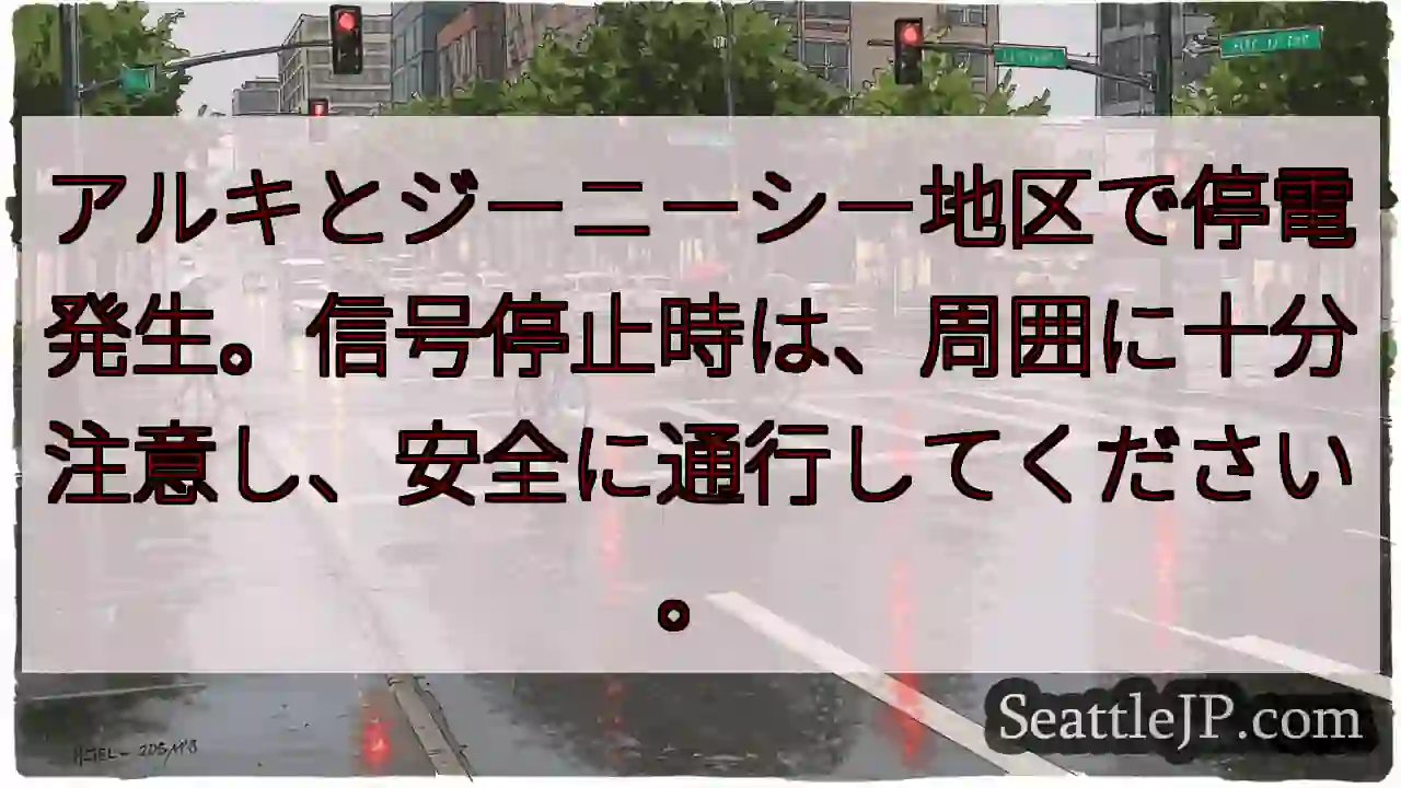 ジーニーシー停電！安全第一！