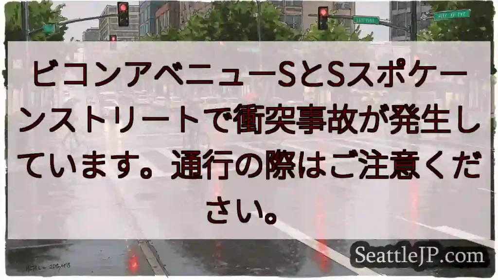 事故発生：ビコン/スポケーン交差点