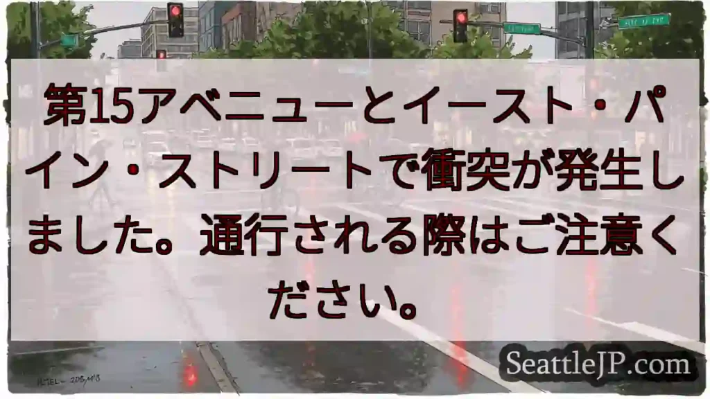 事故注意!15丁目・イースト・パイン交差点