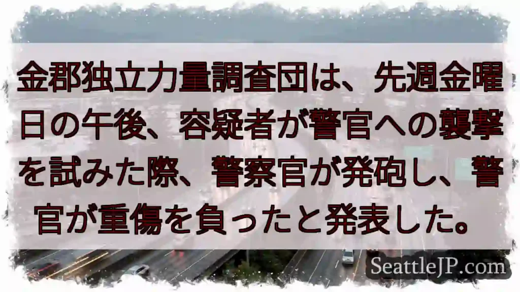警官発砲!負傷者発生