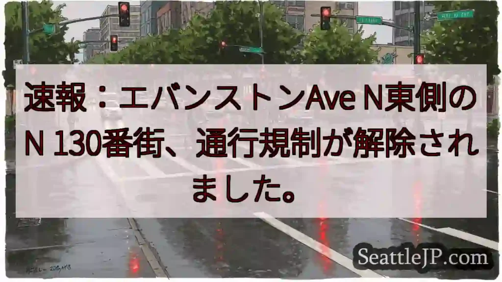 通行規制解除！N 130番街