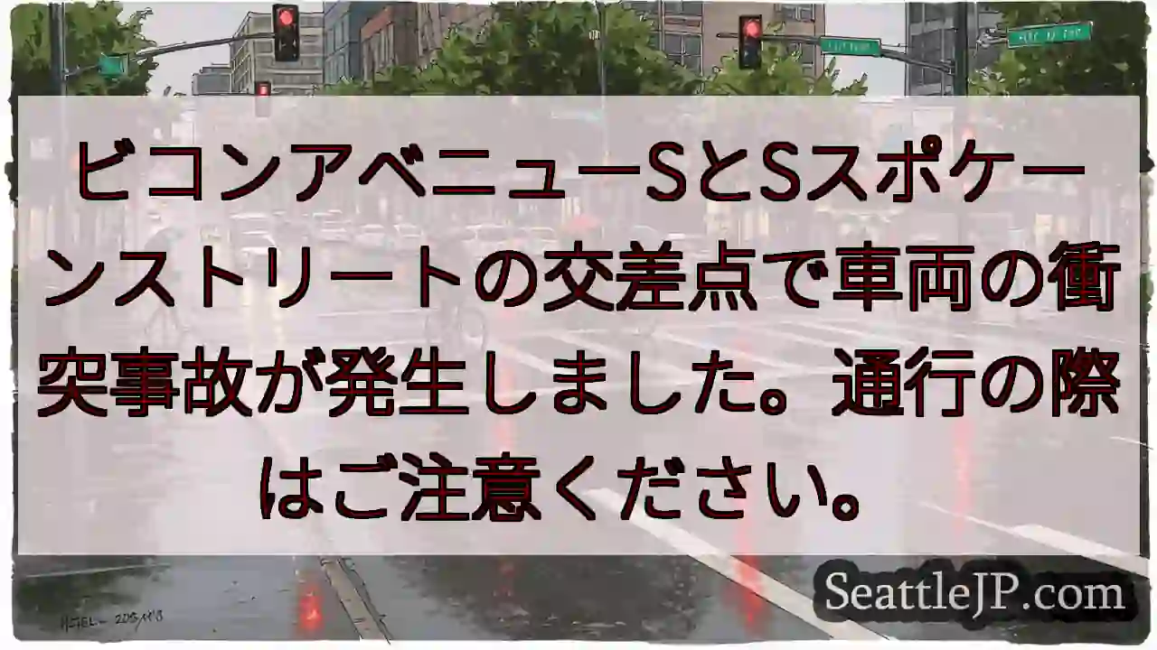 事故発生！通行注意！