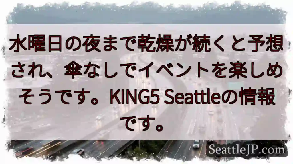 水曜夜は晴れ時！傘不要でGO！