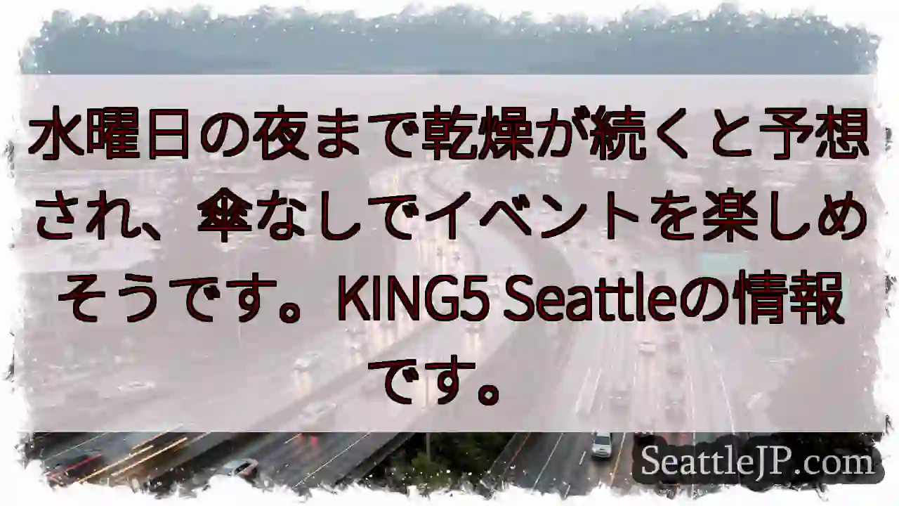 水曜夜は晴れ時！傘不要でGO！