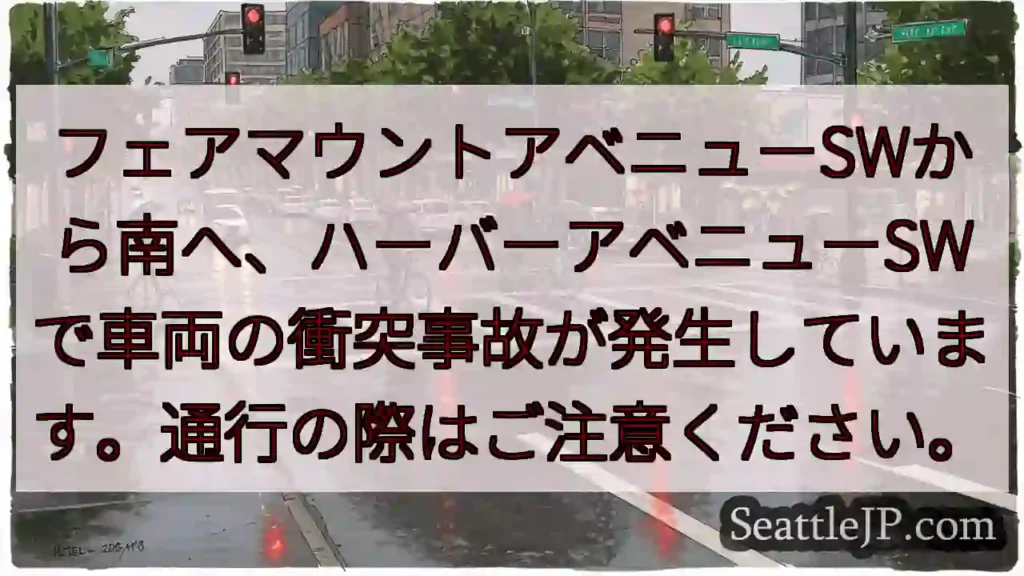 事故発生：ハーバーアベニューSW