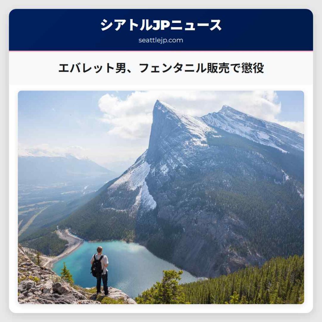 エバレット男、フェンタニル販売で懲役