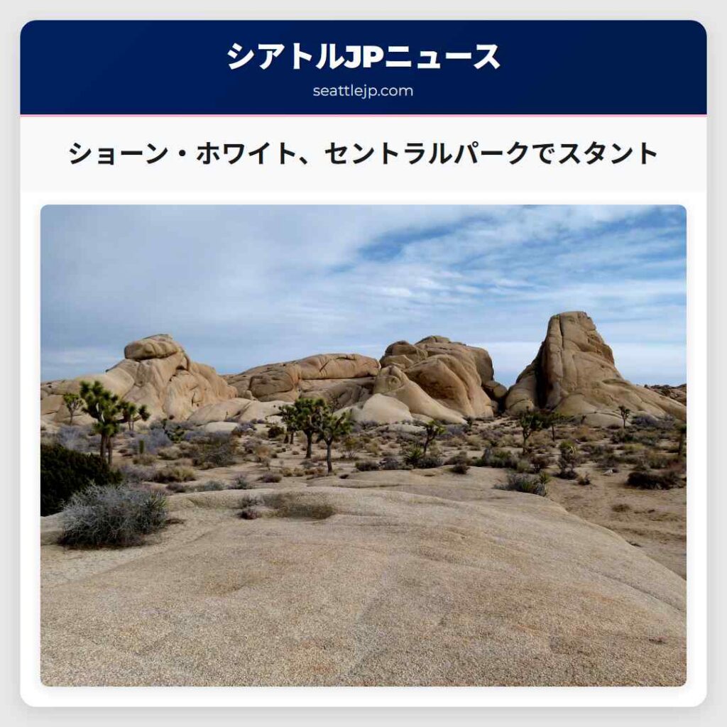 シアトルニュース 6 ショーン・ホワイト、セントラルパークでスタント