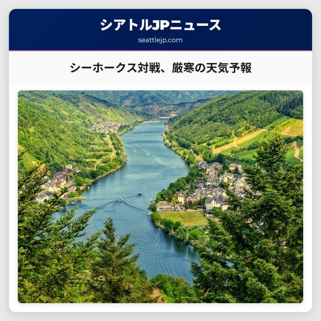 シーホークス対戦、厳寒の天気予報