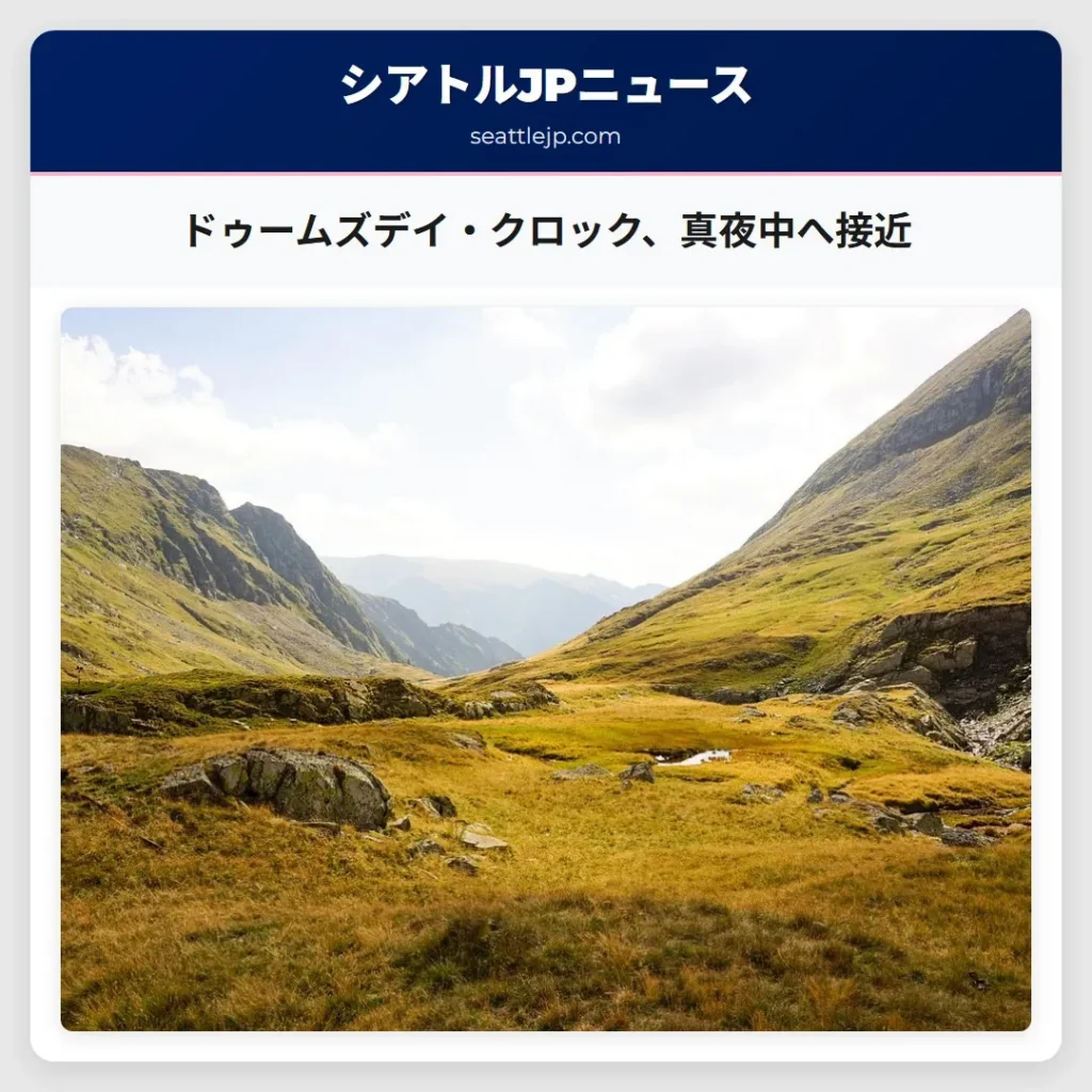 ドゥームズデイ・クロック、真夜中へ接近