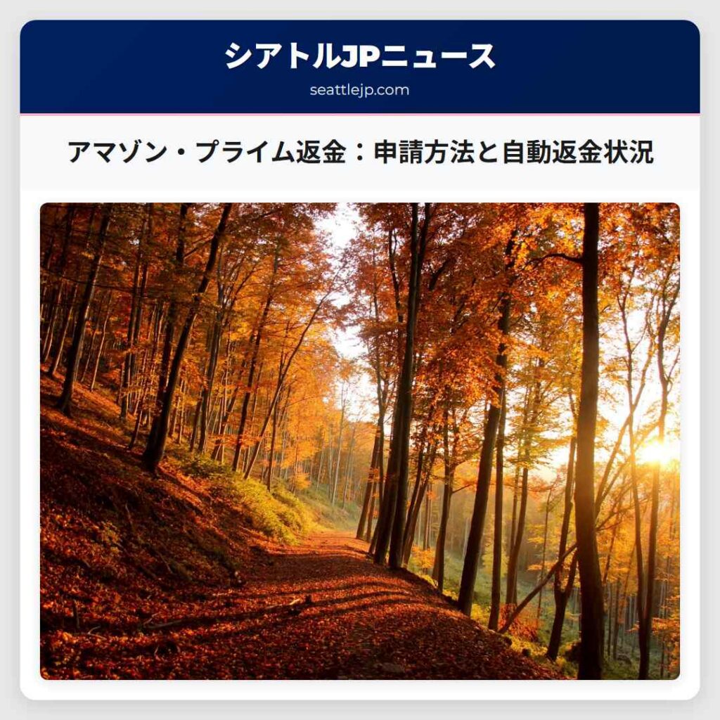 アマゾン・プライム返金：申請方法と自動返金状況