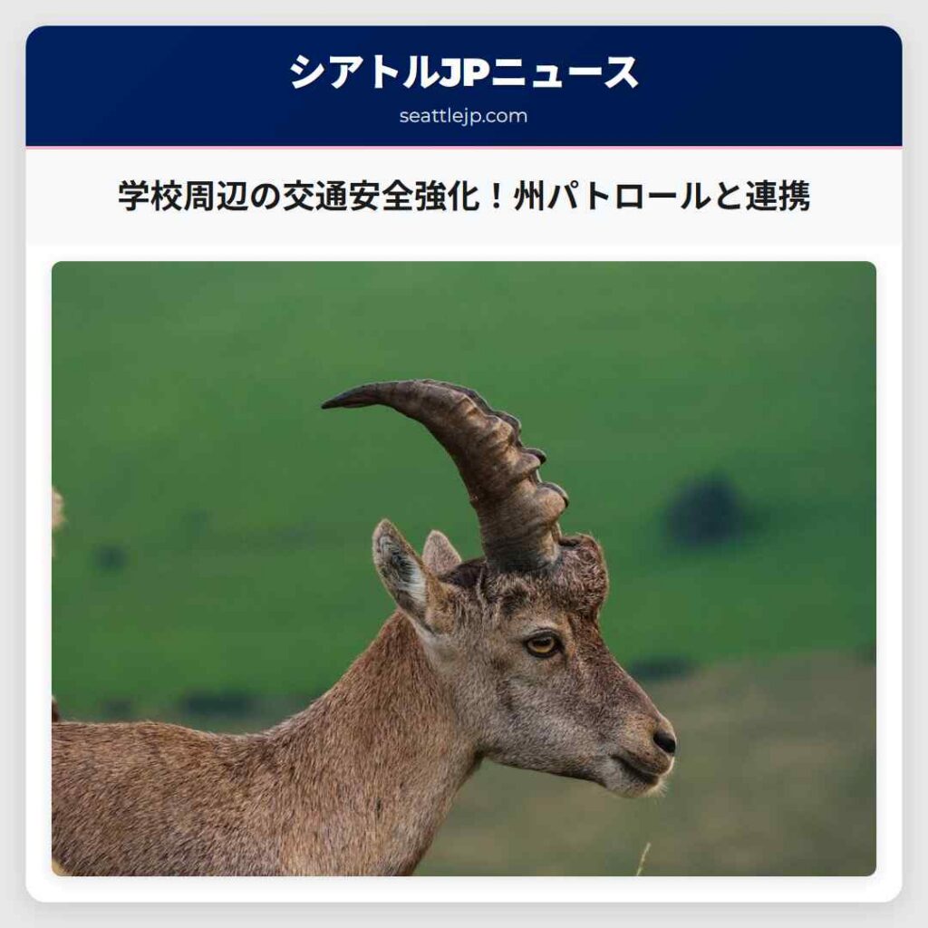 学校周辺の交通安全強化！州パトロールと連携