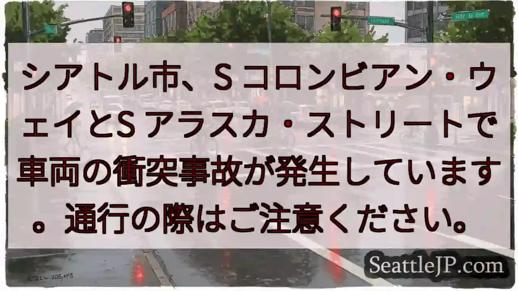 事故発生：S コロンビアン・ウェイ付近