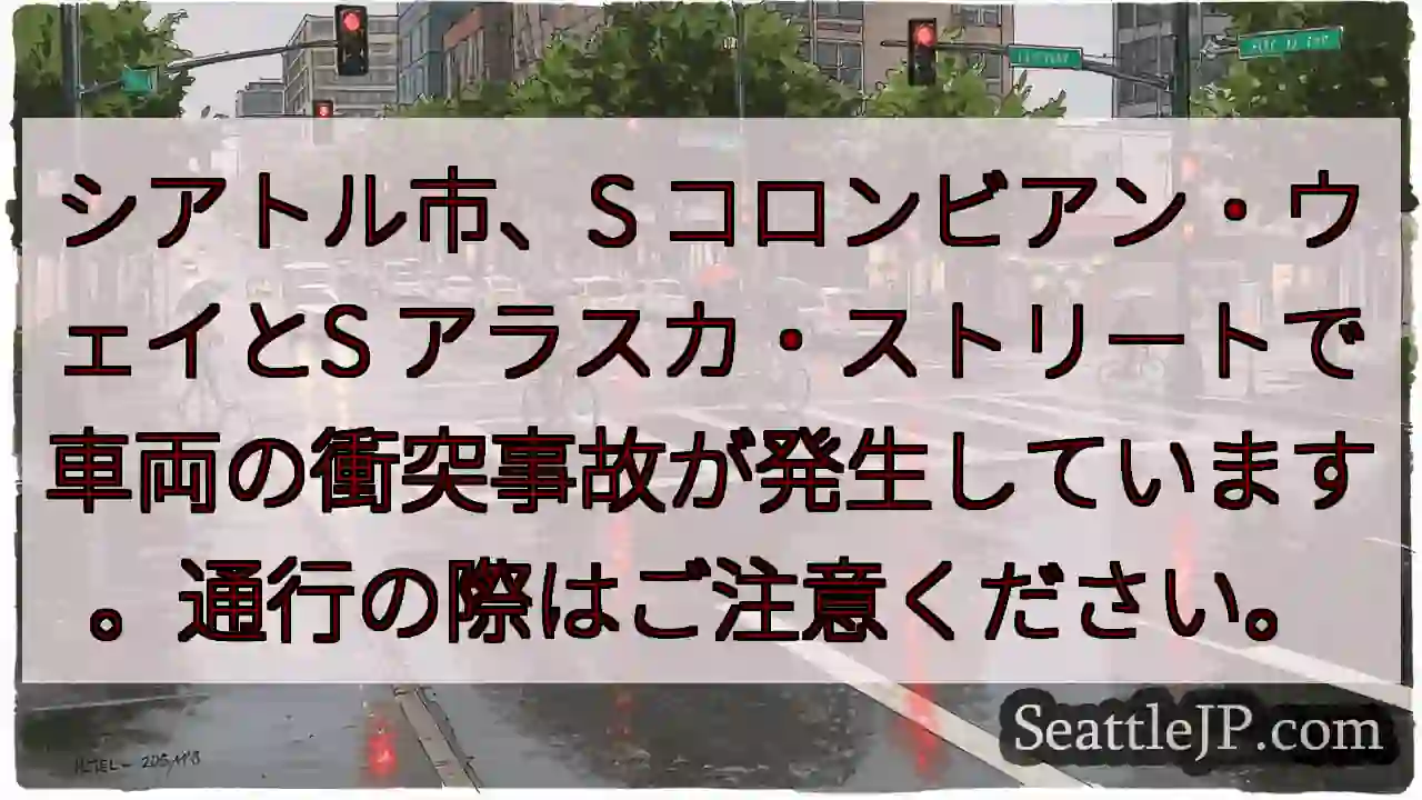事故発生：S コロンビアン・ウェイ付近
