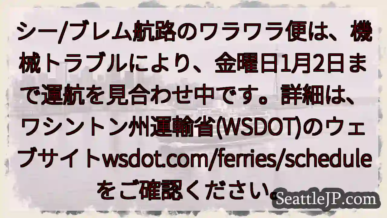 航行停止！1/2まで